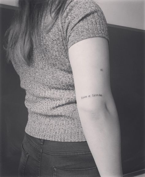 Live A Little Tattoo, Inspiring Quote Tattoos, Dont Lose Yourself, Quote Tattoos, Living Photo, Still I Rise, Remember Who You Are, Perfection Quotes, Smart Living