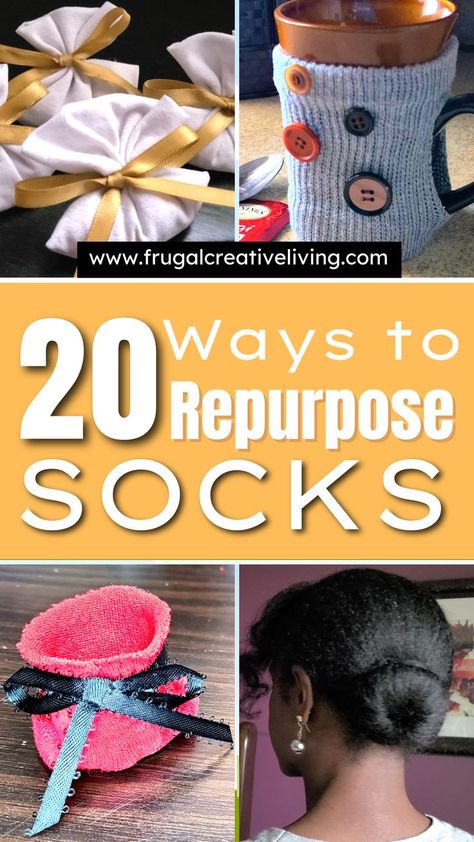 Crafts With Socks No Sew, How To Use Old Socks Ideas, Uses For Old Socks Ideas, Old Sock Crafts, Sock Crafts No Sew, Old Socks Ideas, Repurpose Projects, Drawer Sachets, Waste Free Living