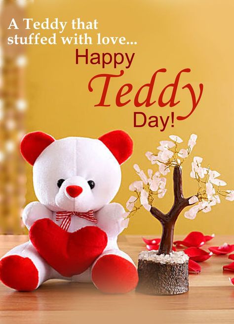 Happy Teddy Day Happy Teddy Day Valentines, Islamic Wishes, Rose Day Pic, Happy Teddy Bear Day, Dhanteras Wishes, Happy Teddy Day, Happy Teddy Day Images, Teddy Day Images, Happy Dhanteras Wishes