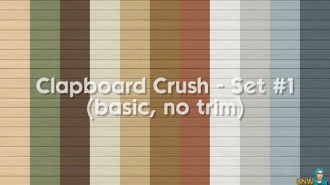 Clapboard Crush Siding Walls Set #1 Basic Witchy House, Corner Trim, Rain Wallpapers, Sims 4 House Design, The Sims 4 Download, Sims 4 Cc Furniture, Sims 4 Mods Clothes, Sims 4 Build, Side Wall