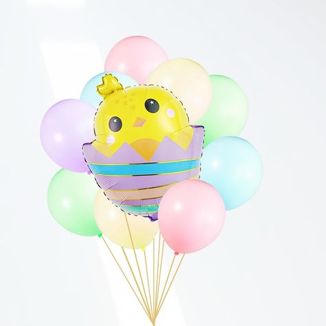 Spring has sprung! Celebrate springtime with a CUTE pastel balloon bouquet featuring our adorable mylar balloons! A pretty pastel palette makes the perfect decoration for spring baby showers, birthdays, or Easter celebrations! 💗🐣🐰 This balloon bouquet is a beautiful addition to make that Instagram-worthy backdrop or to surprise your littles with! The bouquet can be filled with air and turned into a centerpiece and placed on the dining table. Or, fill the balloons with helium and use them ne... Diy Balloon Bouquet, Spring Baby Showers, Diy Ballon, Oster Dekor, Easter Bouquet, Transparent Balloons, Pastel Balloons, Mini Balloons, Spring Baby Shower