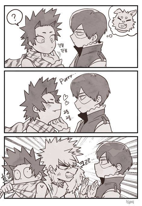 Cri Bakugou jealous for Kirishima!!! Kirishima X Bakugou X Todoroki, My Hero Academia Kirishima X Bakugou, Baku Go X Kirishima, Todoroki And Kirishima, Baku X Kirishima, Dragon Kirishima X Bakugou, Baku X Kiri, Kiri X Bakugou, Kirishima And Todoroki