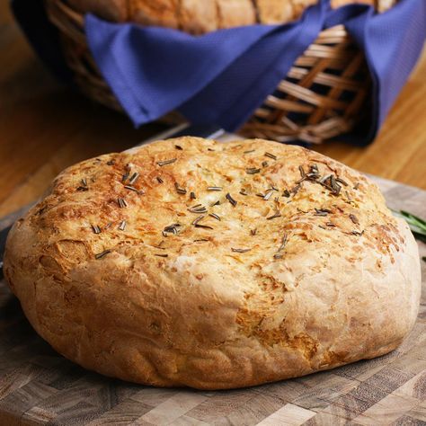 Slow Cooker Rosemary Bread Recipe by Tasty Rosemary Bread Recipe, Slow Cooker Bread, Rosemary Bread, Chicken And Biscuits, Canned Peaches, Slow Cooker Beef, Slow Cooking, Roasted Carrots, Slow Cooker Chicken