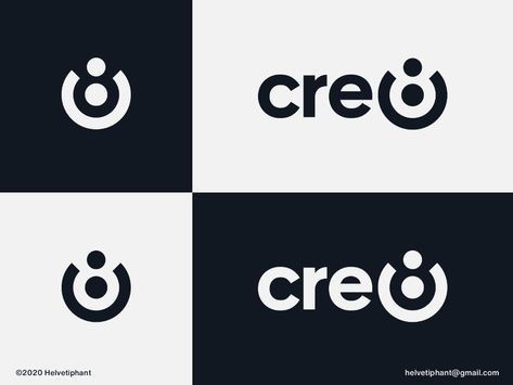 cre8 - logo concept by Helvetiphant™ on Dribbble Cosmos Logo, Optic Logo, Logo Design Agency, Lab Logo, Logo Design Set, Text Logo Design, Word Mark Logo, App Logo, Logo Concept