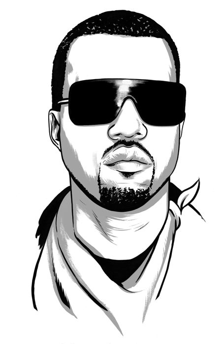 ... Kayne West Drawing, Kanye West Drawing Easy, Kanye West Sketch, Kanye Drawing, Kanye West Drawing, Hip Hop Art Wallpaper, African Portraits Art, Tupac Art, Halloween Pumpkin Carving Stencils