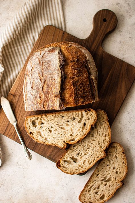 Overnight Sourdough Bread Recipe, Pain Au Levain, Pastry Board, Loaf Of Bread, Sourdough Bread Recipe, Odaiba, Artisan Bread, Sourdough Bread, How To Make Bread