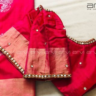 Simple Maggam Designs, Gown Embroidery, Maggam Designs, Maggam Blouses, Trendy Saree, Hands Design, Cotton Saree Blouse Designs, Kurti Sleeves Design, Maggam Work Blouse