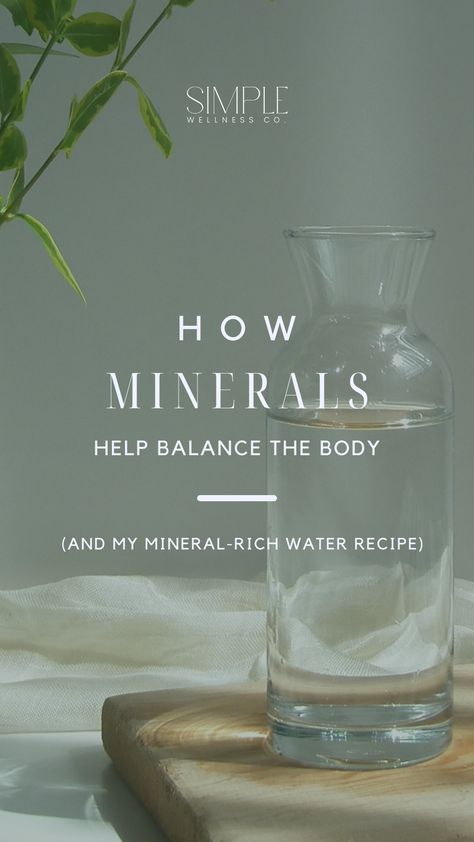 As a certified holistic nutritionist, I strongly believe in the importance of minerals and how crucial they are for our overall health and healing. I’m sharing my mineral-rich water recipe! #minerals #adrenalcocktail #holisticnutritionist #drinkrecipe #healthandwellness Minerals For Water, Mineral Water Recipes, Minerals For Health, Mineral Rich Drinks, Diy Mineral Water, Mineral Drinks, Mineral Water Benefits, Mineral Balancing, Natural Mineral Water