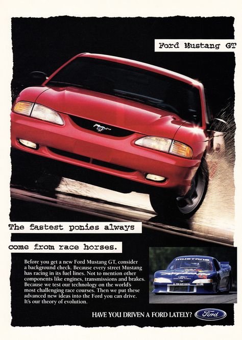 1995 Mustang GT. 2000 Ford Mustang Gt, 1995 Ford Mustang Gt, Muscle Car Ads, Sn95 Mustang, Nissan 300zx Turbo, Famous Ads, 2000 Ford Mustang, New Ford Mustang, Retro Magazine