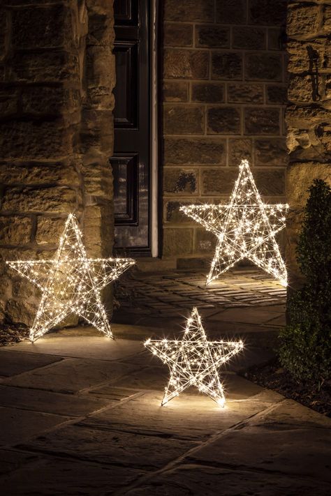 Christmas Star Lights Outdoor, Decor Christmas Home, Outside Christmas Decorations, Decor Ideas Bedroom, Christmas Star Decorations, Diy Diwali Decorations, Xmas Deco, Home Decor Ideas Living Room, Christmas Decorations Diy Outdoor