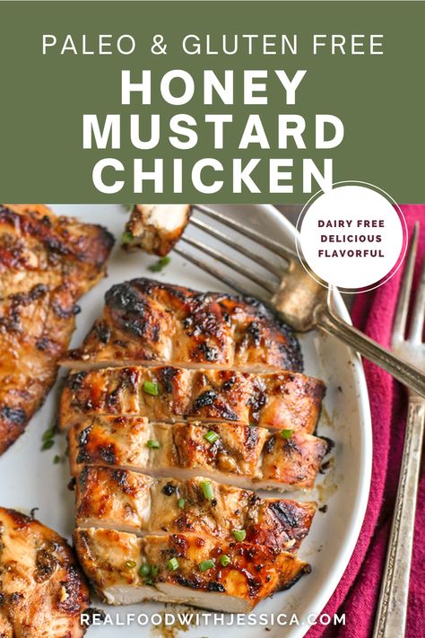 Paleo Grilled Honey Mustard Chicken Paleo Grilled Chicken, Paleo Honey Mustard, Honey Dijon Chicken, Mustard Chicken Recipes, Best Paleo Recipes, Delicious Paleo Recipes, Healthy Honey, Honey Mustard Chicken, Mustard Chicken