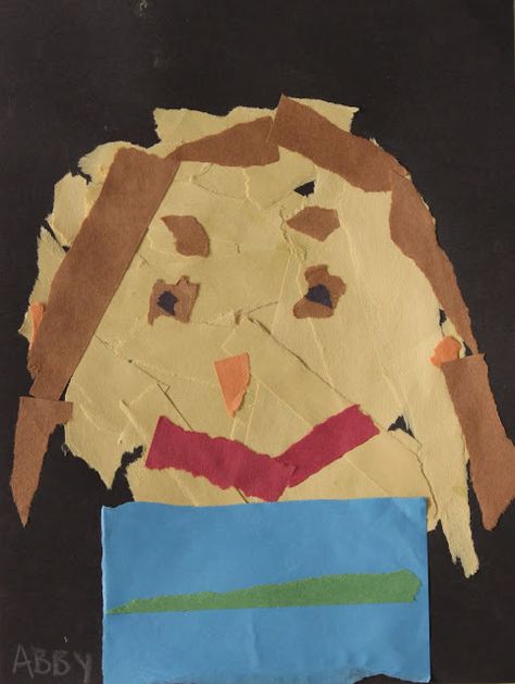 Kindergarten Self Portraits: Ripped Paper Masterpieces! | Colton Pierrepont K-4 Art Kindergarten Self Portraits, Paper Portrait, Ripped Paper, Self Portraits, Class Room, Torn Paper, Extra Curricular, Art Teacher, Art Show