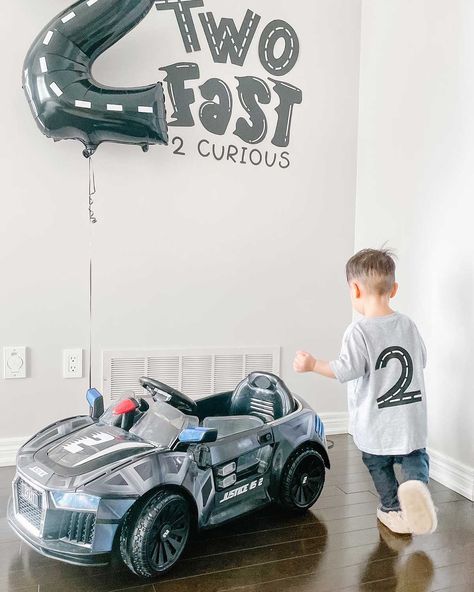 Two Fast Themed Birthday Party, Birthday Theme 2 Year Boy, Two Fast Birthday Party Decorations, 2 Fast Birthday Pictures, Two Fast Decorations, Two Party Themes Boy, Fast One Birthday Pictures, Birthday 2 Year Boy, Birthday 2 Year Party