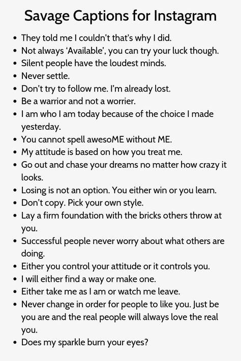 Instagram Lyrics, Captions Short, Captions For Selfies, Instagram Captions For Pictures, Sassy Captions, Sassy Instagram Captions, Savage Captions, Baddie Captions, Lyrics Captions