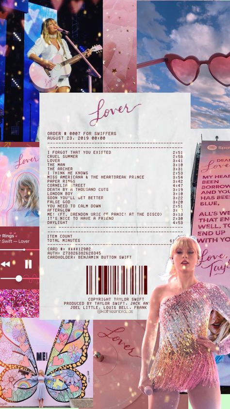 #lover #taylor #taylorswift #loverera #tracklist #ts Lover Tracklist Taylor Swift, Lover Tracklist, Lover Taylor Swift, Lover Taylor, Brendon Urie, Aesthetically Pleasing, Your Aesthetic, Creative Energy, The Borrowers