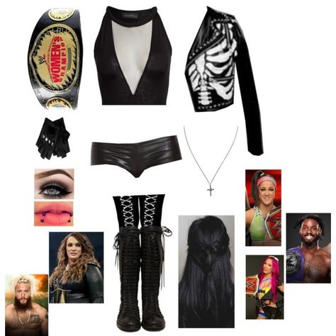 Wrestling Clothes, Wrestling Outfits, Wwe Outfits, Wrestling Gear, Outfit Polyvore, Women's Wrestling, Wwe Womens, Gothic Outfits, Rave Outfits