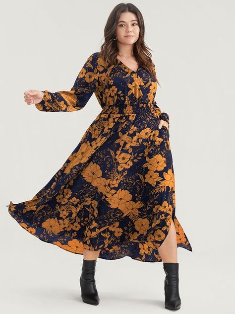 Discover 25 trendy ideas for plus size fall outfits perfect for any occasion. From casual looks to workwear, find cute and classy options for women with a big stomach or apple shape. Shop the best accessories, boots, and jeans from Amazon, Shein, and Target. Get inspiration for datenight, hot weather, and more. Explore comfy, boho, grungy, gothic, and alternative styles, all while staying within your budget. Perfect for fall fashion enthusiasts looking for inspiration and the latest trends. Fall Wrap Dress, Big Stomach, Lace Lanterns, Plus Size Fall Outfit, Split Hem Dress, Plus Size Fall, Stylish Plus, Lantern Sleeve, Womens Clothing Sizes