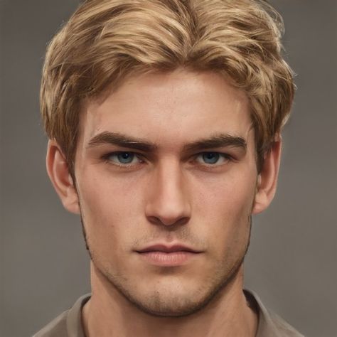 An image generated by Artbreeder. A collaborative tool for discovering images. Man Blue Eyes, Blonde Man, Men Blonde Hair, Blonde Hair Blue Eyes, Blonde Guys, Fantasy Story, Light Eyes, Character Design Male, Pale Skin