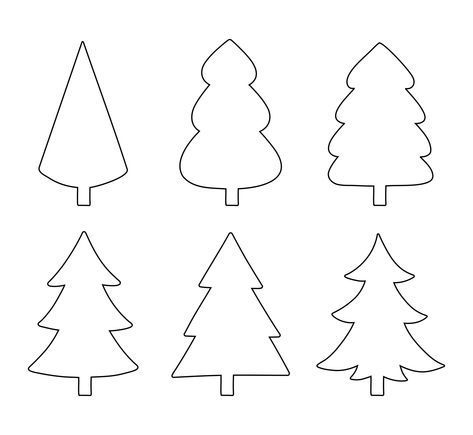 Pine Tree Pattern Printable, Felt Christmas Tree Template, Cardboard Christmas Tree Template Free Printable, Christmas Tree Printable Templates, Christmas Decoration Templates, Wood Christmas Tree Template, Wooden Christmas Tree Template, Tree Patterns Printable, Christmas Tree Ornament Template