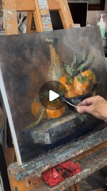 Harut Danielyan on Instagram: "Persimmons and a Clay Vase | 20x16, oil on canvas panel #oilpainting #stilllife #artist #paintwithme #paintingprocess #realism #persimmon" Still Life Painting Tutorial, Still Life Inspiration, Still Life Ideas, Abstract Still Life Painting, Oil Still Life, Classical Realism, Still Life Artists, Hyper Realistic Paintings, Still Life Images