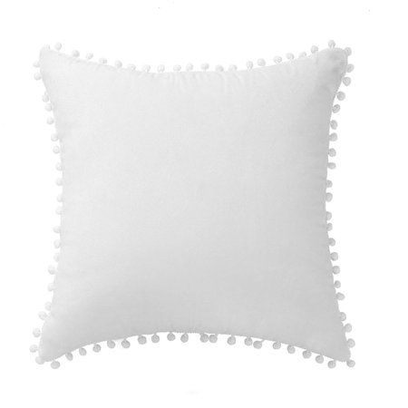 Crafted from 100% high quality polyester velvet fabric, this Unique Bargains Decorative Throw Pillow Cover features delicate ball design, square shape, high quality sewing thread and invisible zipper closure design which allows you to detach and wash the cover easily. Soft and comfortable, the throw cushion pillow cases not only decorate your room to add a touch of texture but also promote a stylish atmosphere. Perfect decorative throw pillow and sofa cushion covers for your living room, bedroom Pillow Party, White Throw Pillows, Sofa Cushion Covers, Linen Throw Pillow, Decorative Cushion Covers, Velvet Pillow, Linen Throw, Velvet Pillow Covers, Decorative Throw Pillow Covers