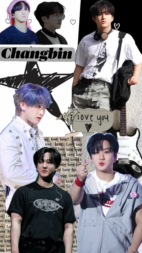 #seochangbin#straykids ★Changbin.Wallpaper Skz In Cute Changbin, Changbin Collage Wallpaper, Changbin Background, Changbin Wallpaper Aesthetic, Stray Kids Changbin Wallpaper, Changbin Cute, Skzoo Wallpaper, Changbin Wallpaper, Aesthetic Skz