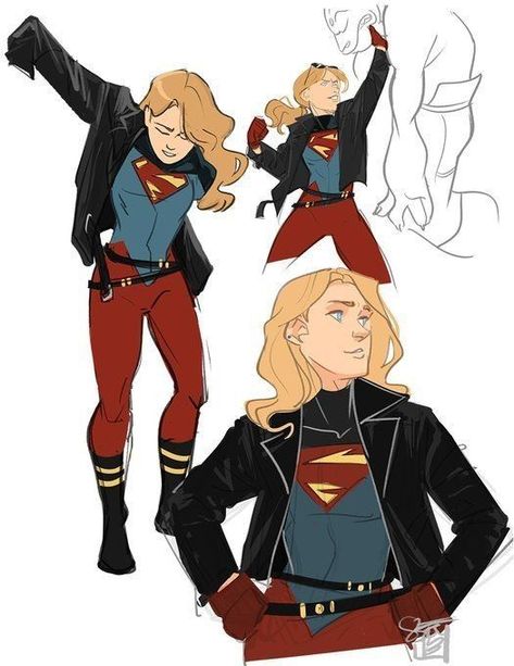 Supergirl Costume, Supergirl Comic, Univers Dc, Dc Super Hero Girls, Arte Dc Comics, Dc Comics Characters, Hero Costumes, Poses References, Superhero Design