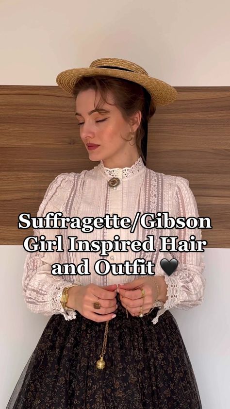 s.nova.vintage on TikTok Gibson Girl Hair, Joe Hisaishi, Theater Performance, Lena Hoschek, Gibson Girl, Anne Of Green Gables, Green Gables, Girl Hair, Gibson