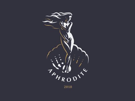 Aphrodite Logo, Female Logo Design, Wizards Logo, Human Logo, Blog Layout, 1 Logo, Album Cover Design, Floral Wall Decor, Mermaid Art