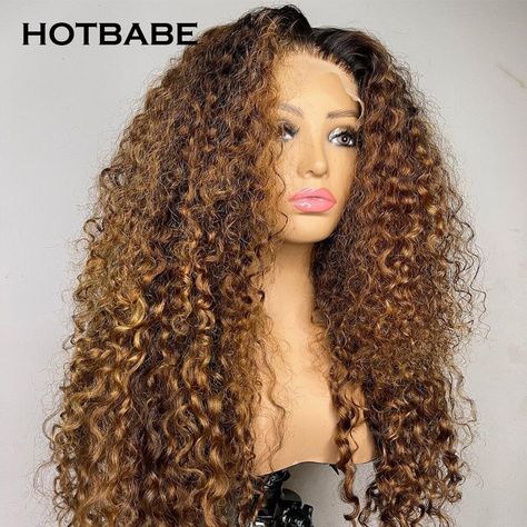 Hd Lace Frontal, Brown Ombre, Brown To Blonde, Water Waves, Honey Blonde, Wig Accessories, Hd Lace, Brazilian Hair, Lace Frontal Wig