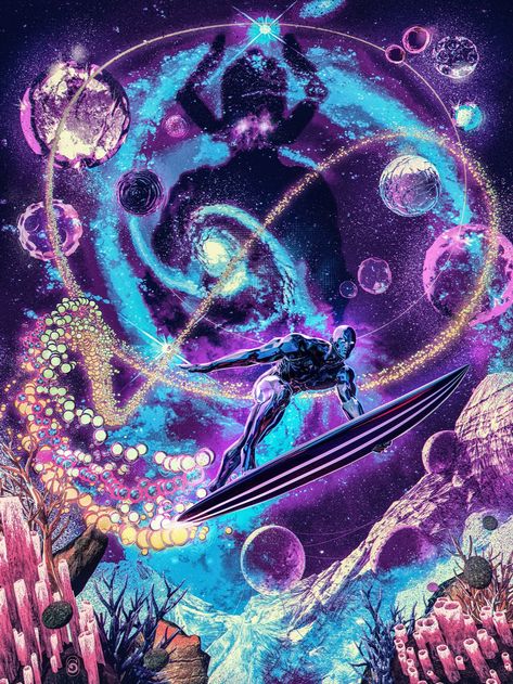 Galactus Marvel, Silver Surfer Comic, Heavy Burden, Marvel Characters Art, Marvel Artwork, Marvel Villains, Arte Dc Comics, Marvel Comics Wallpaper, Marvel Comic Universe