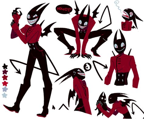 Demon Character Reference, Demon Poses Drawing Reference, Demon Characters Design, Easy Character To Draw, Easy Dynamic Poses Reference, Monster Poses Drawing, Demon Poses Reference, Character Design Guide, Cute Demon Character Design