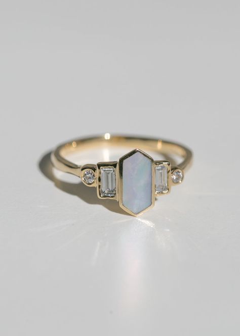 Mother Of Pearl Wedding Ring, Pearl Engagement Rings, Mother Of Pearl Mirror, Pearl Mirror, Future Board, Mother Of Pearl Ring, Dainty Rings, Iceland Wedding, Pearl Engagement Ring