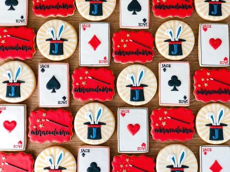 Abracadabra Magic, Magic Party Theme, Magician Birthday Party, Magician Party, Magic Birthday Party, Cookie Shop, Magic Birthday, Magic Theme, 3 Birthday