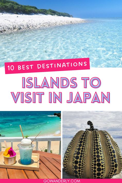 10 beautiful islands in Japan, perfect for a unique and unforgettable vacation. Japan Tourist Attractions, Japan Travel Itinerary, Dream Japan, Best Islands To Visit, Places To Visit In Japan, Places In Japan, Japan Tourist, Best Island Vacation, Japan Travel Destinations