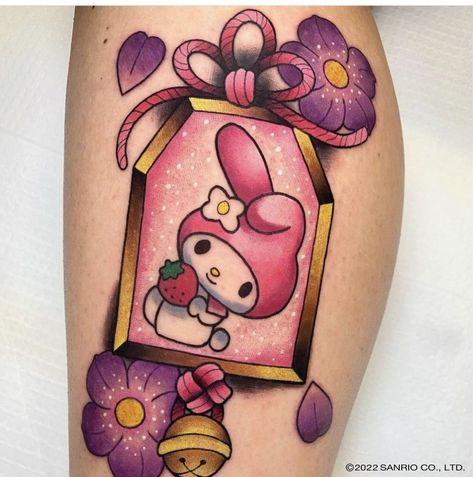 Omamori Tattoo, Hello Kitty Tattoo, Kitty Tattoo, Hello Kitty Tattoos, Kawaii Tattoo, Sanrio Wallpaper, Love Tattoos, My Melody, Cute Tattoos