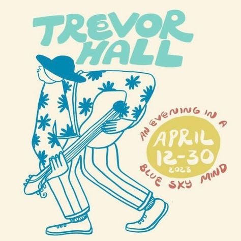 Ty Williams on Instagram: "Fun poster design for @trevorhallmusic" Ty Williams Art, Fun Poster Design, Ty Williams, Graphic Shirt Design, Line Artwork, Tree Service, Minimal Art, Snail Mail, Graphic Shirt