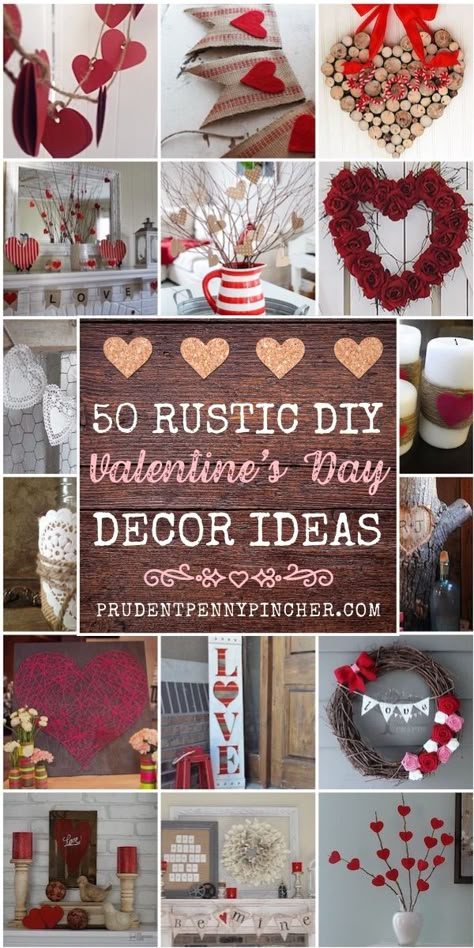 Diy Valentine Door Decorations, Farmhouse Valentine Decor Diy, Valentines Centerpiece Ideas, Classy Valentines Decor, Dollar Tree Valentine Crafts, Valentines Day Crafts For Adults, Valentines Wreath Ideas, Rustic Valentine Decor, Bunco Ideas