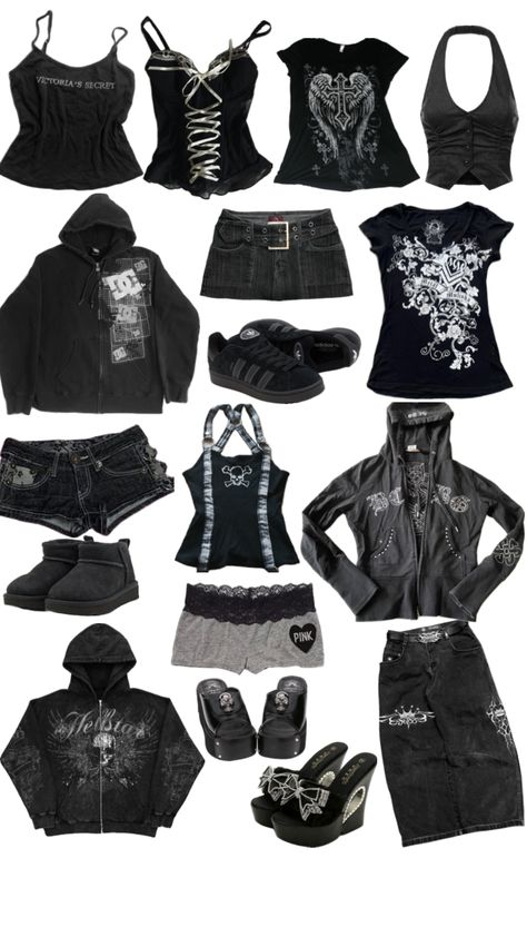 #emo #outfitinspo #grunge #00s #y2k #90s Emo Grunge Outfits, 90s Emo, Mcbling Fashion, Trashy Outfits, Emo Grunge, Fashion Aesthetics, Swaggy Outfits, Y2k 90s, 2000s Fashion