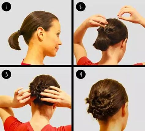 The twist and pin diy short hairstyle Short Hair Model, Short Hair Bun, Diy Shorts, Hair Mousse, Popular Haircuts, Super Long Hair, Short Hairstyle, Short Hair Updo, Trending Hairstyles