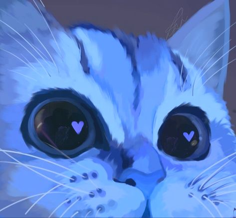 Cat Icon, Blue Cats, Sketchbook Art Inspiration, Cat Drawing, الرسومات اللطيفة, Cute Doodles, Pretty Art, Cartoon Wallpaper, For Love