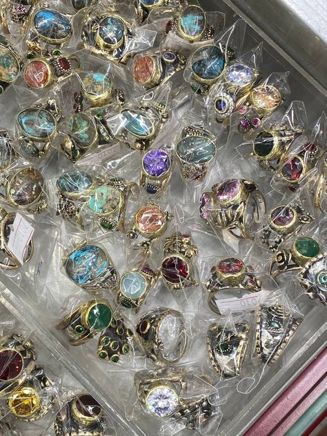 Wholesale Jewelry Vendors, Mixed Rings, Bulk Jewelry, Dope Jewelry Accessories, Buy Wholesale Jewelry, Colorful Stones, Multi Gemstone Ring, Positive Things, Dope Jewelry