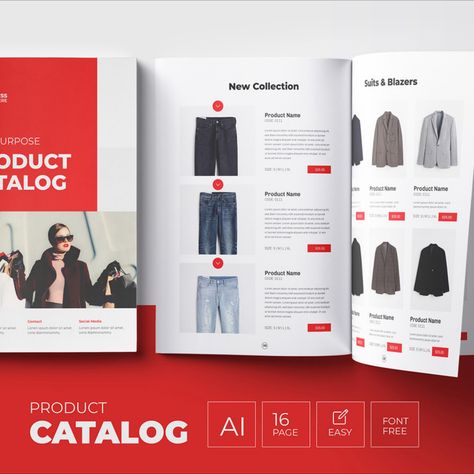 Multipurpose Product Catalog and Fashion catalog Magazine Template Catalog Fashion, Professional Brochure, Hospitality Uniform, Ad Magazine, Magazine Fashion, T Magazine, Clothing Catalog, Catalog Design, Fashion Catalogue