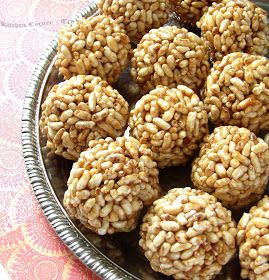 Kitchen Corner-Try It: Pori Unda/Sweet Puffed Rice Balls Black Bean Ground Beef, Puffed Rice, Cookie Snack, Recipe Sweet, Tea Time Snacks, Kitchen Corner, Rice Balls, Indian Sweets, Best Tea