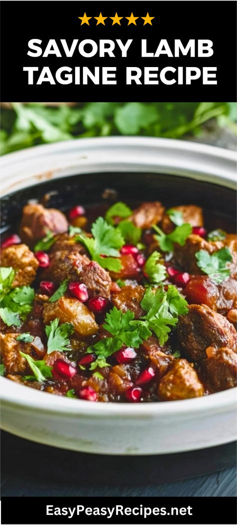 Craving something delicious? Try this Italian Lamb Tagine that's perfect for dinner! This easy recipe combines tender lamb with cozy spices, fruits, and vegetables to create a dish that's bursting with flavor. You'll impress family and friends with this stunning meal that's just a bit different from the standard dinner fare. Whether it’s a weeknight treat or a dinner party star, this dish will make you feel like an Italian chef in no time. Follow this recipe for mouthwatering lamb and elevate your cooking game! Italian Lamb Recipes, Lamb Tagine Recipe, Italian Soups, Lamb Tagine, Vegan Jambalaya, Minced Beef Recipes, 15 Bean Soup, Quick Pasta Dishes, Fakeaway Recipes