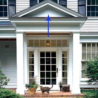 House Parts You Didn't Know Had a Name - This Old House Federal Farmhouse, Architectural Terms, Portico Entry, Portico Design, Main Entrance Door, Colonial Exterior, Front Porch Design, Front Entryway, Glass Walls