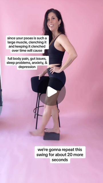 Somatic Exercises with Liz Tenuto on Instagram: "releasing the fear trapped in your psoas muscle 👇🏼 comment “RELEASE” to get an exclusive 1 min video to release stress / trauma 💖 • • • #somatichealing #somaticexercises #nervoussystemhealing #nervoussystemregulation #freeze #noenergy #exhausted #overwhelmed #fatigue #dissociation #traumarelease #traumahealing #nervoussystemhealing #survivalmode #stressrelease #stressrelief #stressrelease #psoas #psoasrelease" Bedtime Somatic Exercises, Somatic Shaking, Psoas Stretch Release, Somatic Release Exercises, Somatic Exercises, Psoas Stretch, Daily Stretches, Psoas Release, Psoas Muscle