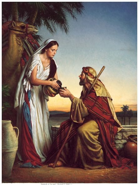 Bible Jacob and Rachel | Jacob and Rachel | Bible -OT | Pinterest Jacob Bible, Jacob And Rachel, Santa Sara, Bible Artwork, Arte Judaica, Abraham And Sarah, Fearless Women, Bible Illustrations, Jesus Christ Art