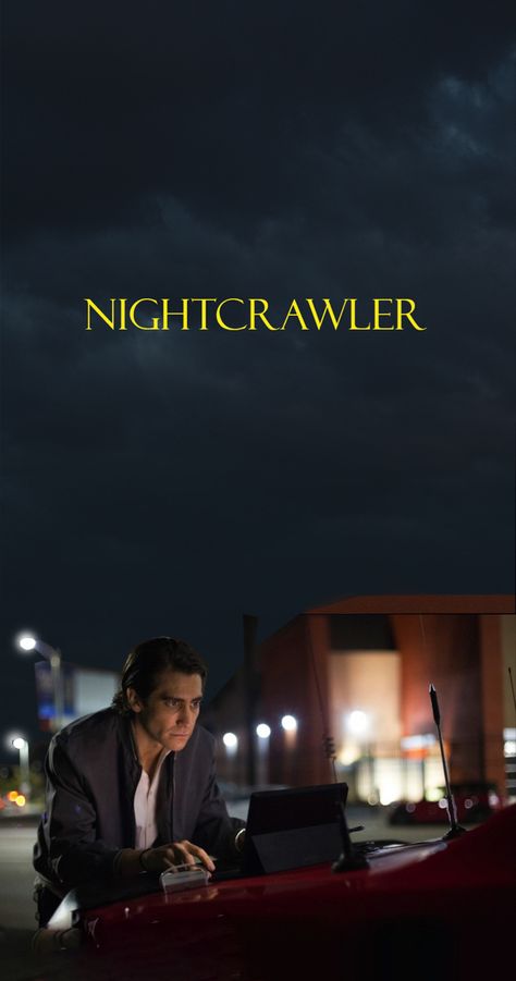 Night Crawler Poster, Night Crawler Wallpaper, Nightcrawler Movie, Wallpaper Cinematic, Lou Bloom, Movie Pfp, Night Crawler, Movies Wallpaper, Beautiful Cinematography