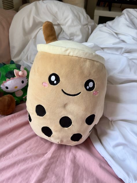 Boba Tea Plushies, Bubble Tea Plush, Boba Stuffed Animal, Boba Gift Basket, Boba Things, Podcast Corner, Boba Squishmallow, Boba Stuff, Boba Tea Aesthetic